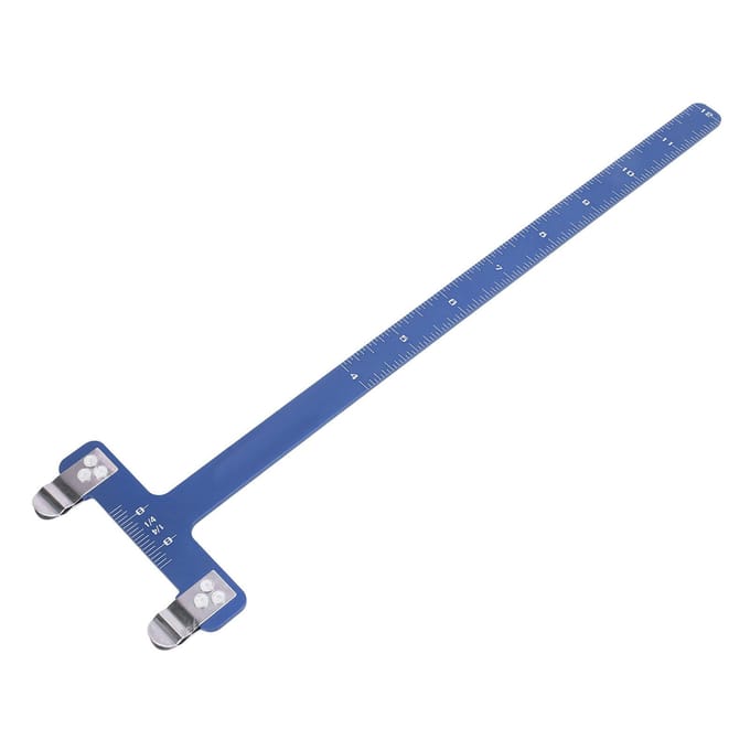 Boogpees Nokpunten Tang Pezen Nok Set Nauwkeurige Meting Locatie T-vormige Booghaak met Messing Gespen blauw