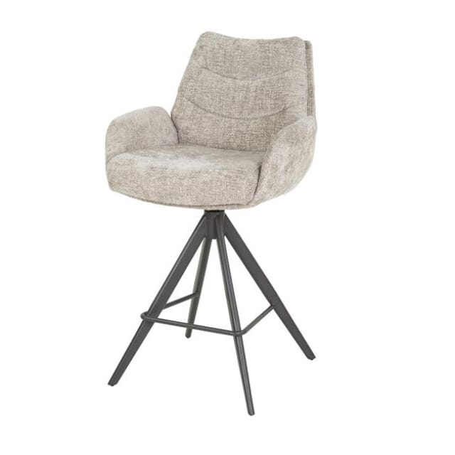 Hoyz Collection - Barstoel Lounge - Rich Zandkleur - Set van 2