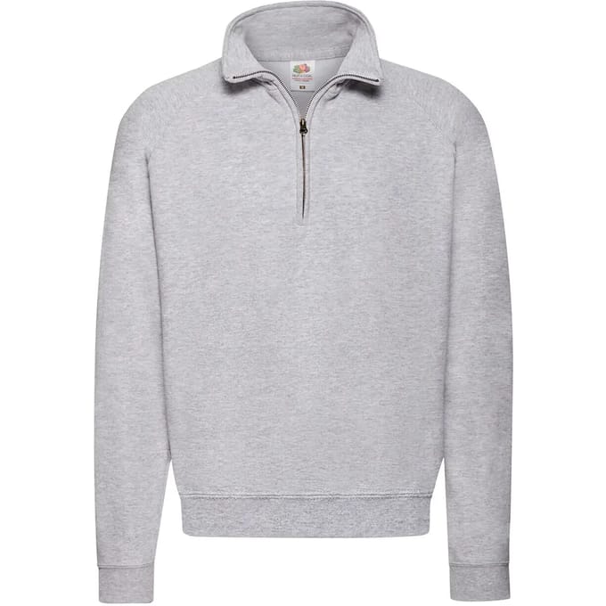 Sweater met ritskraag Fruit of the Loom Classic
