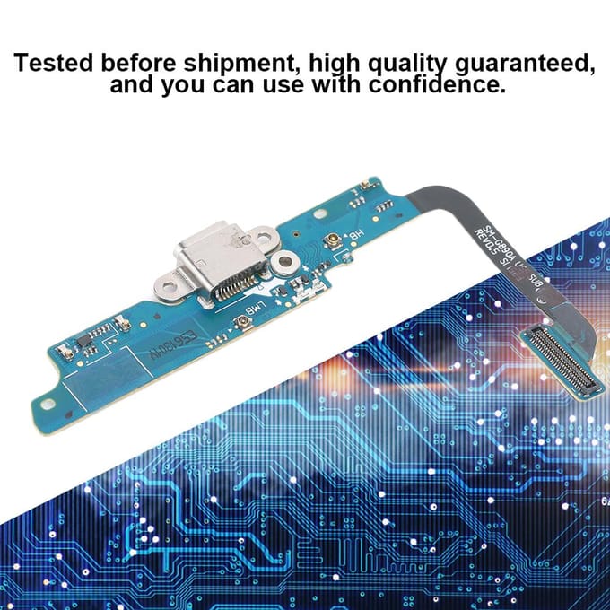 USB Mobiele Telefoon Dock Connector Oplaadpoort Flex Kabel voor Samsung Galaxy S6 Active G890A gray