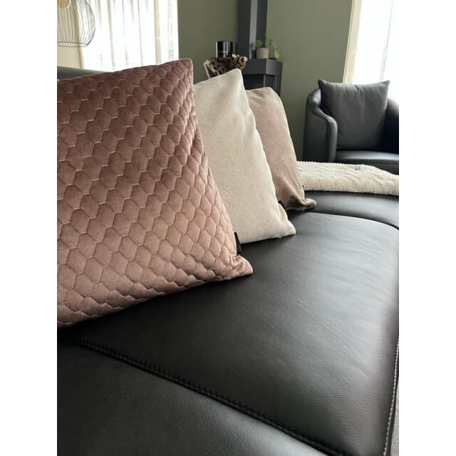 Gek op kussens! Sierkussen nera velvet brown | 45 x 45 cm | polyester