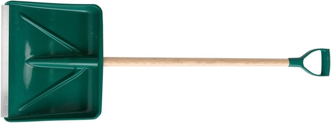 Polymeer Schuiver - Tuinschep - Sneeuw Verwijderen - PEFC Gecertificeerd Hout - 45 cm Breed - Groen