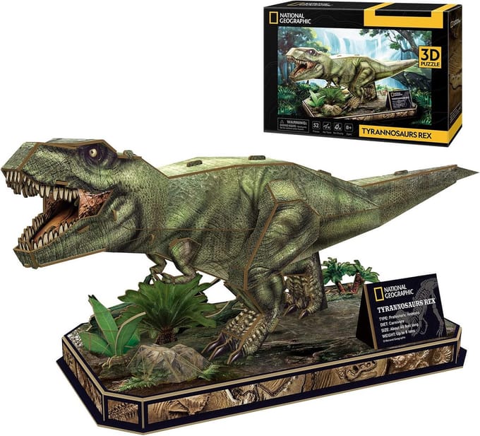 3D Puzzel Tyrannosaurus Rex Dinosaurus Model Bouwpakket voor Kinderen