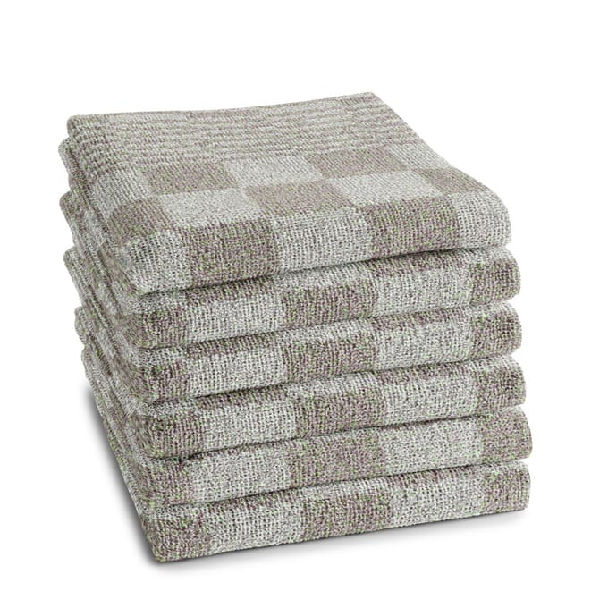 DDDDD Barbeque - Keukendoek - Set van 6 - Keukenhanddoeken - 50x55cm - Taupe
