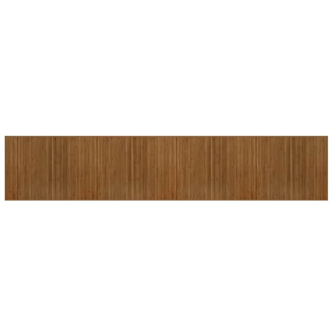 vidaXL - Vloerkleed - rechthoekig - 80x400 - cm - bamboe - bruin