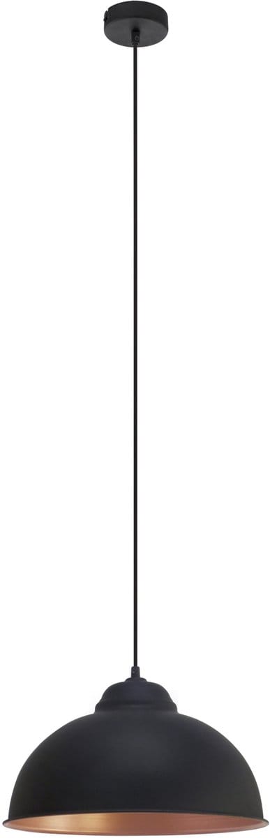 EGLO Truro 2 Hanglamp - Ø 37 cm - Zwart/Koper