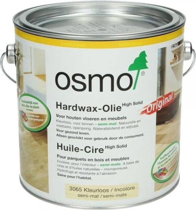 Osmo Hardwaxolie 3065 Semi-Mat - 0,75 Liter