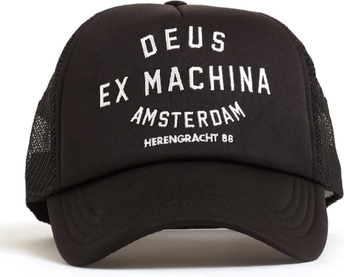 DEUS Amsterdam Address Trucker cap - Black