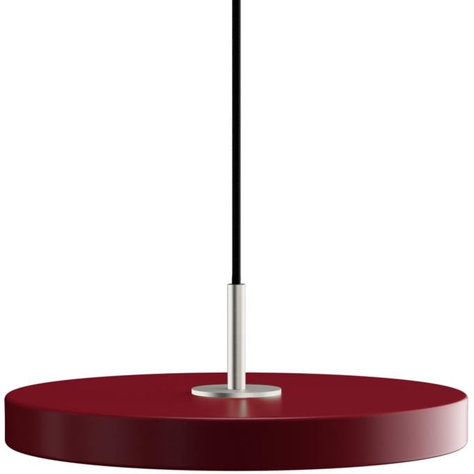 UMAGE LED hanglamp Asteria Mini, robijnrood/messing, Ø 31 cm