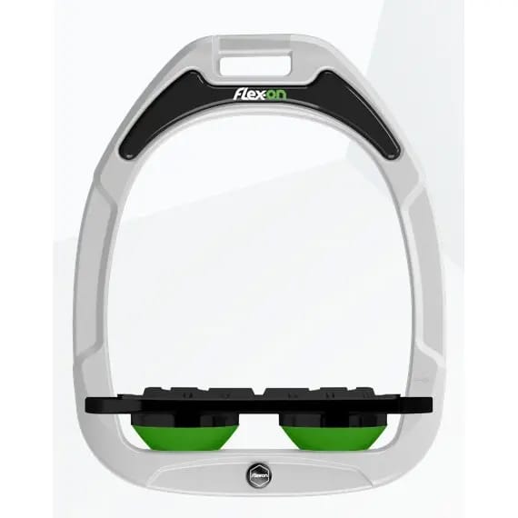 Plat Grip Wit/Zwart/Groen Flex-On Green Composite