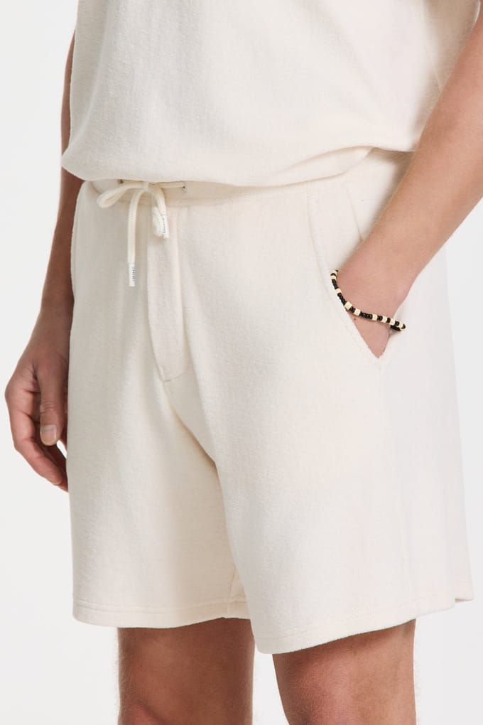 Shiwi Evan Toweling Shorts Solid White Taglia: L | Pantaloncini Outlet | Uomo | Bianco