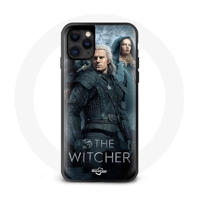 Coque - MANIACASE - Iphone 13 Pro - Silicone noir - The Witcher - Souple noir