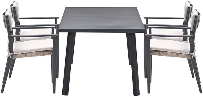 Garden Impressions Parijs tuinstoelen 4 stuks + Terni tafel 160 cm