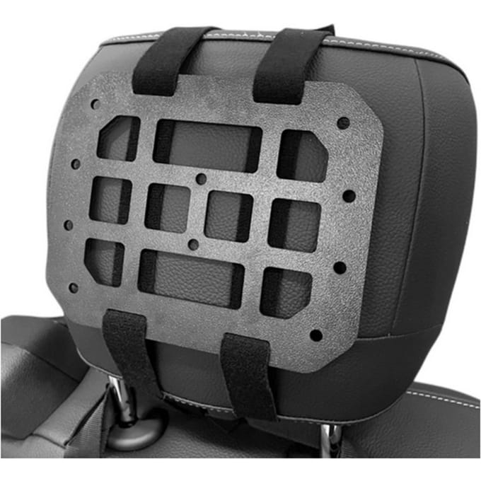 1 Stuks Tactische Stijve MOLLE Panel Voertuig Autostoel Hoofdsteun Terug Organizer Opslag gray