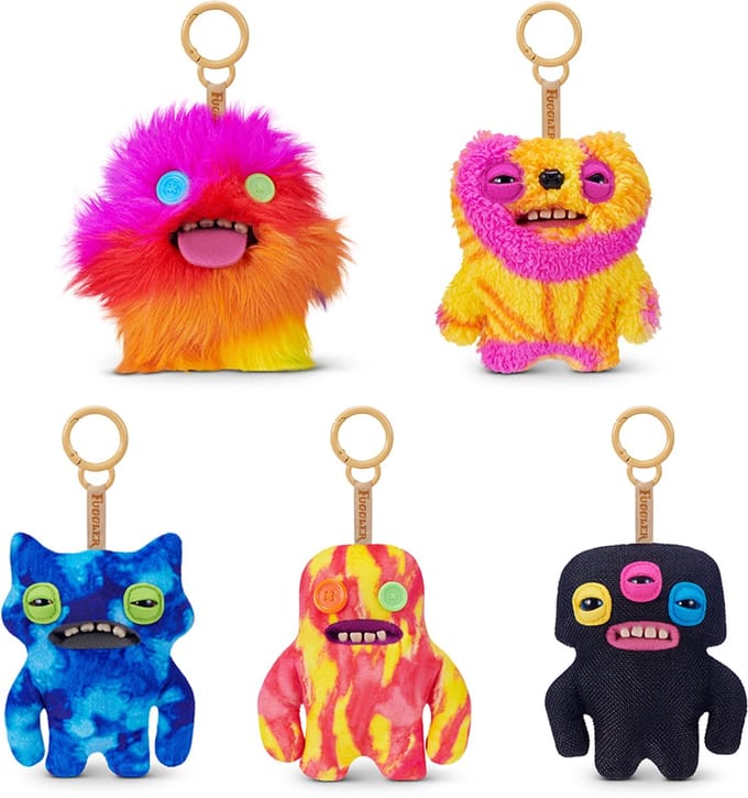 Fuggler Keyring 5-inch Assortment Series 6 (5 Pack, No Duplicates) by ZURU