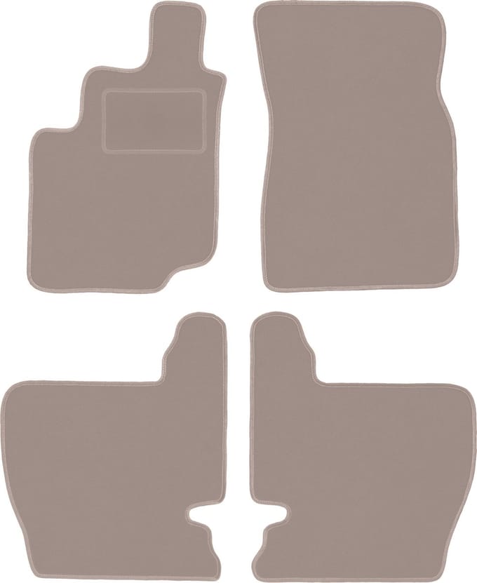 Beige velours matten voor: Daewoo Musso SUV (1993-2005)