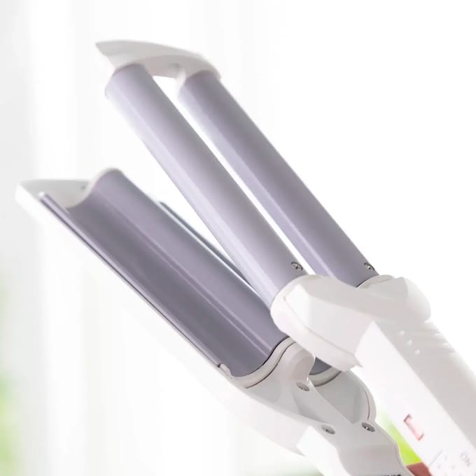Stijltang - InnovaGoods - Keramisch model - 55 W - Temperatuur 200 °C - 360° draaibaar snoer wit