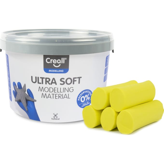 Klei Creall Play-it Ultra Soft helder geel 1100 gram