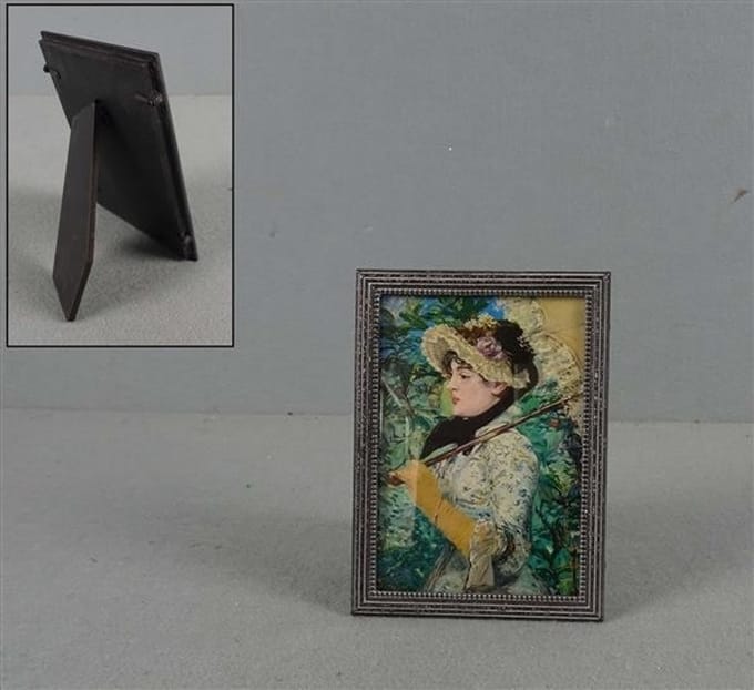 Fotolijstje ant. zilverkl. 10,2x1,5x14cm