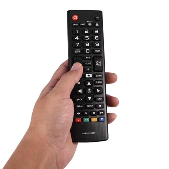 Télécommande de remplacement noire pour téléviseur LG AKB74915304 black