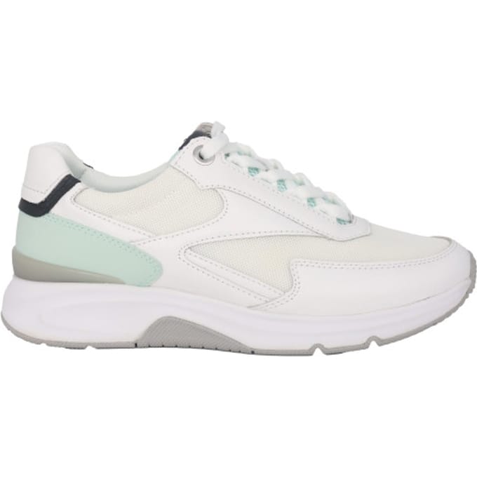 Gabor rollingsoft sensitive 26.895.53 - dames rollende wandelsneaker - Wit - maat 41 (EU) 7.5 (UK)