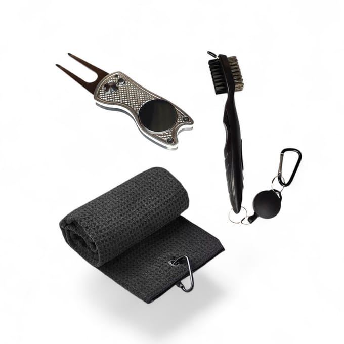 Jobber Sports Golf Accessoires Set - Handdoek Borstel Pitchfork
