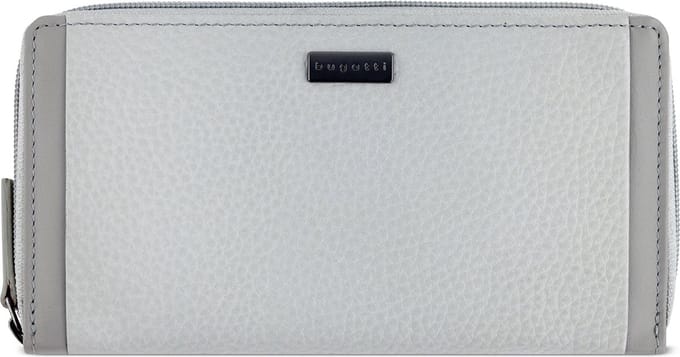 Bugatti Sina Portemonnee RFID-bescherming Leer 19 cm - Dames - Horizontaal - hellgrau
