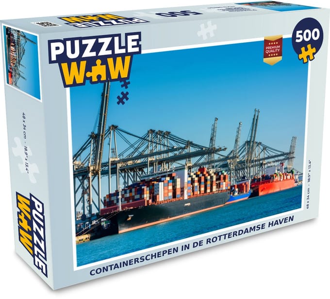 Puzzel Rotterdam - Nederland - Haven - Legpuzzel - Puzzel 500 stukjes