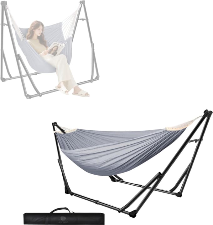 CLVP® Hangmat met standaard - Hangstoel - Inklapbaar - Tuin