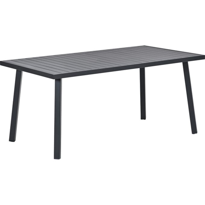 Garden Impressions Terni aluminium tuintafel 160x90 cm carbon black