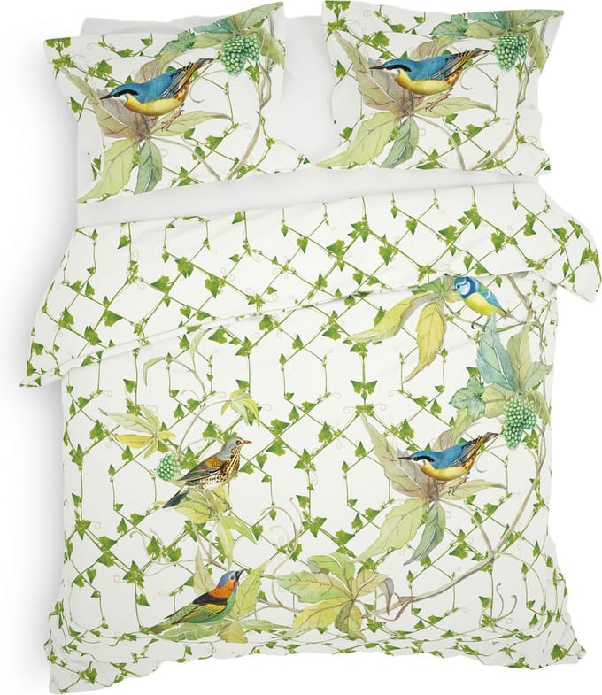 Heckett & Lane Gilbert Dekbedovertrek - Lits-jumeaux - 240x200/220 cm - White
