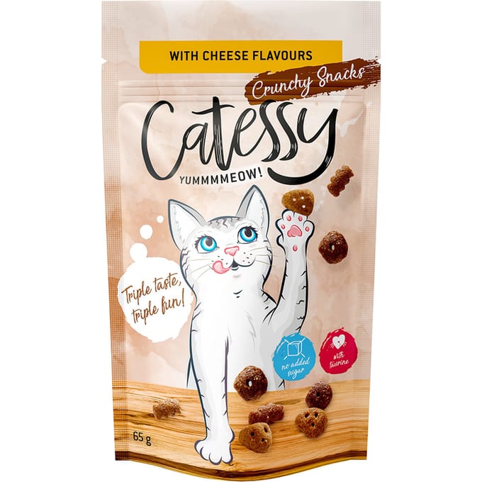 Voordeelpakket Catessy Knapperige Snacks 15 x 65 g - met Kaassmaak