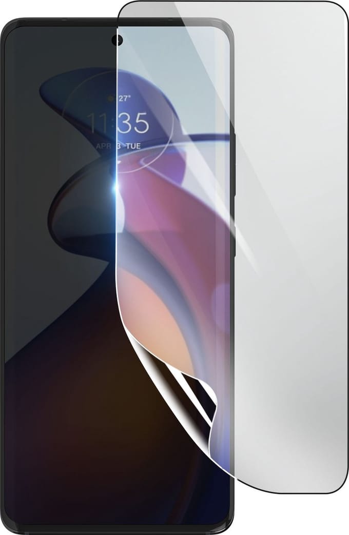 3mk, Geschikt voor Motorola Edge 30 Fusion, Schokbestendige Hydrogel Screenprotector, Transparant
