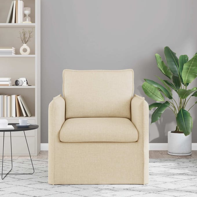 vidaXL - Bank - Crème - 75 - x - 82 - x - 85 - cm - Stof