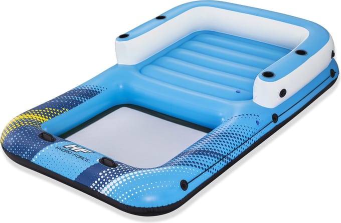Bestway Hydro-Force Drijfeiland - Opblaasbaar met zonnescherm - 305x186x58 cm