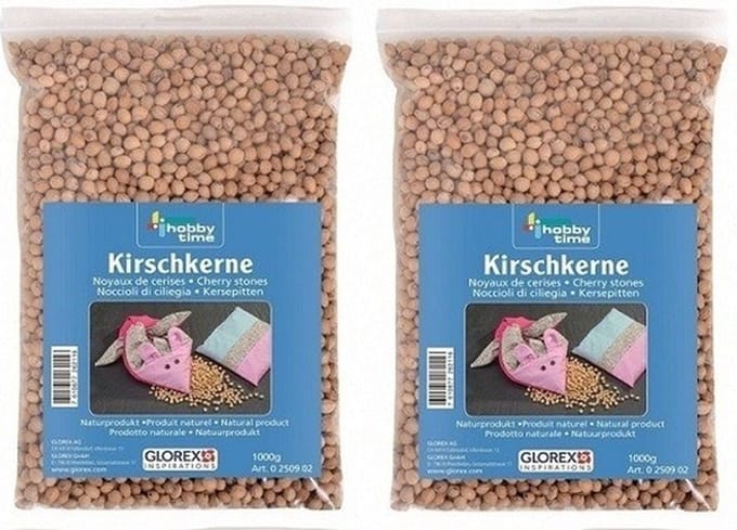 Knutsel/hobby Kersenpitten - 2x - 1 kilo - warmtezak kersenpitten - voor in de magnetron