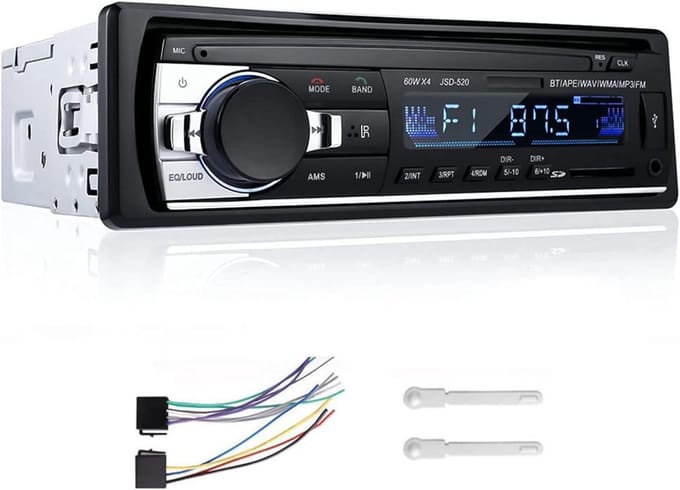 1 Din Autoradio Bluetooth MP3 USB SD AUX FM Speler met Afstandsbediening