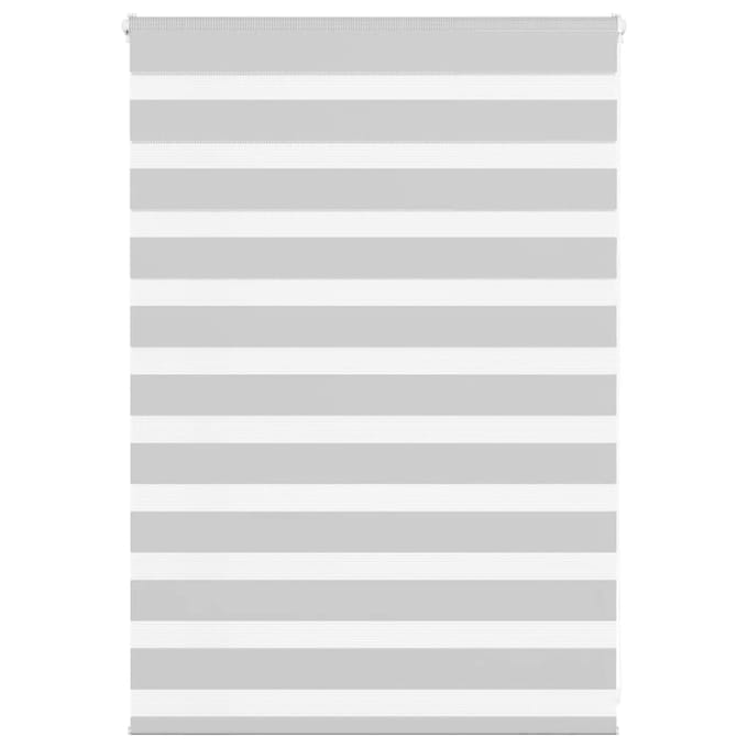 vidaXL - Zebra - rolgordijn - 105x100 - cm - stofbreedte - 100,9 - cm - lichtgrijs