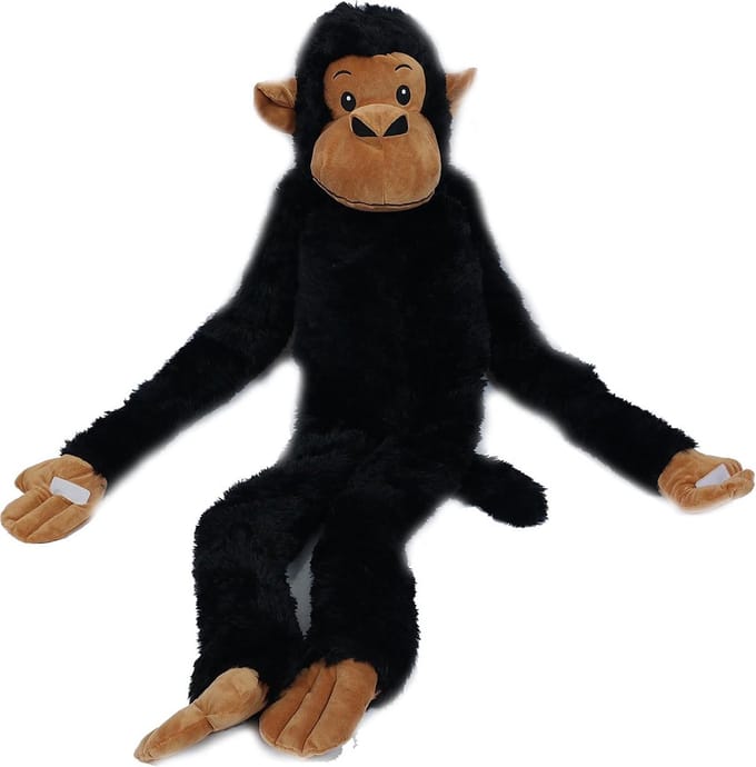Pia Soft Toys - Pluche knuffeldier - Hangaap zwart 100 cm