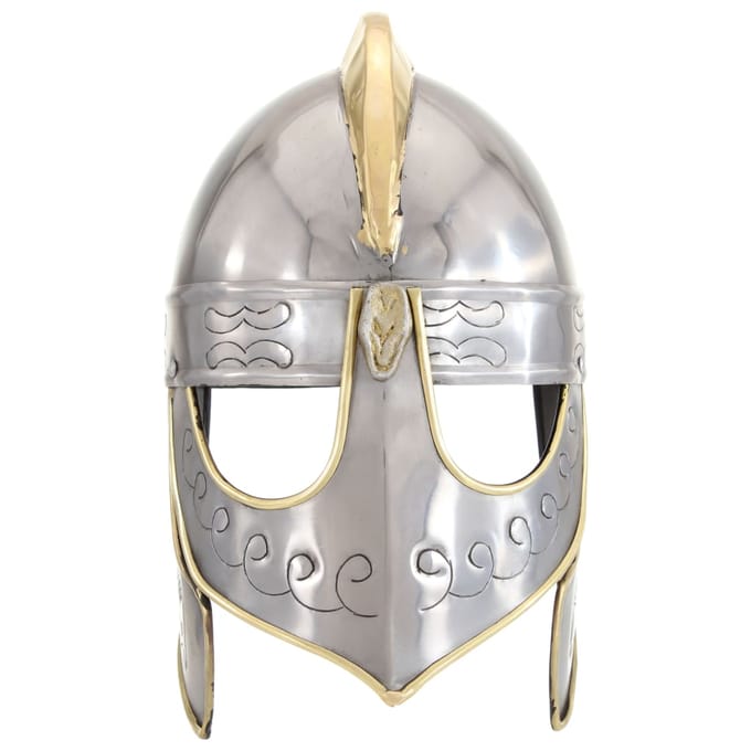 vidaXL - Beowulfhelm - replica - LARP - staal - zilverkleurig