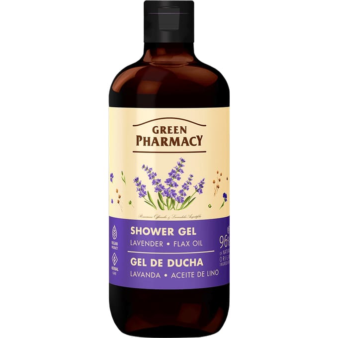Green Pharmacy Shower Gel Lavender And Flax Oil 500 ml