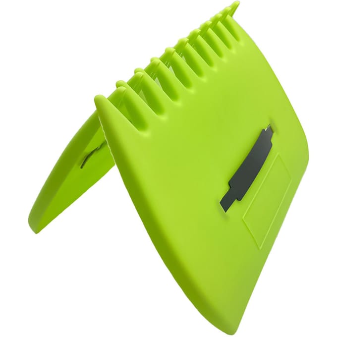 2 stuks bladschepjes, bladgrijpers, dode takken, plastic handhark voor tuin en gazon green
