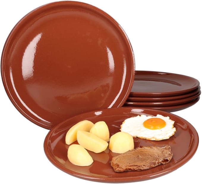 Set van 6 kleiborden Bord 29cm - 99529