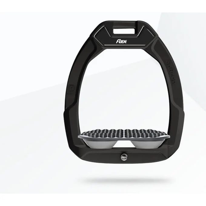 Veiligheids stijgbeugels Endurance Zwart/Grijs/Grijs Flex-On Safe-On
