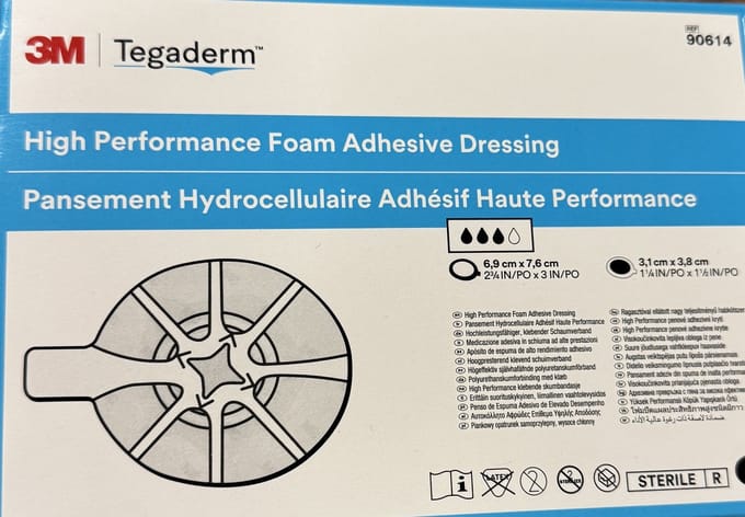 3M - Tegaderm - Klevend schuimverband - 10 cm x 11 cm