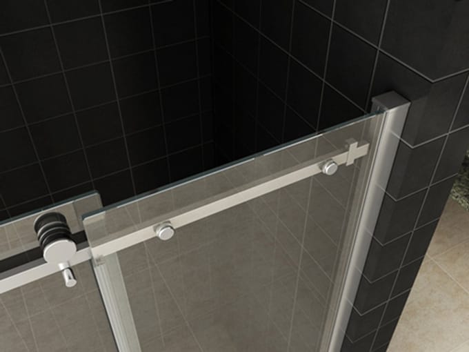 Wiesbaden Slide douchedeur - 110x200cm - helder glas 8mm - Nano coating - chroom