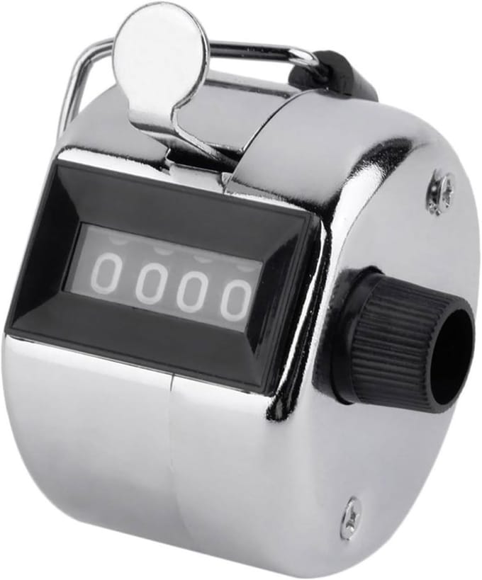 Draagbare Mechanische Teller voor Handmatige Telling tot 9999