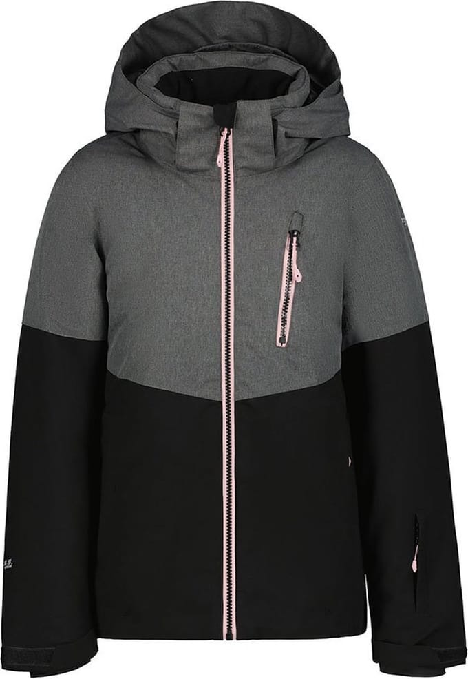 Icepeak Lanett Jr Jas Zwart,Grijs 7-8 Years Meisjes