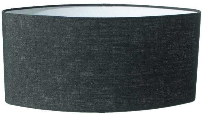 Lampenkap Ovaal Linnen Zwart 45cm