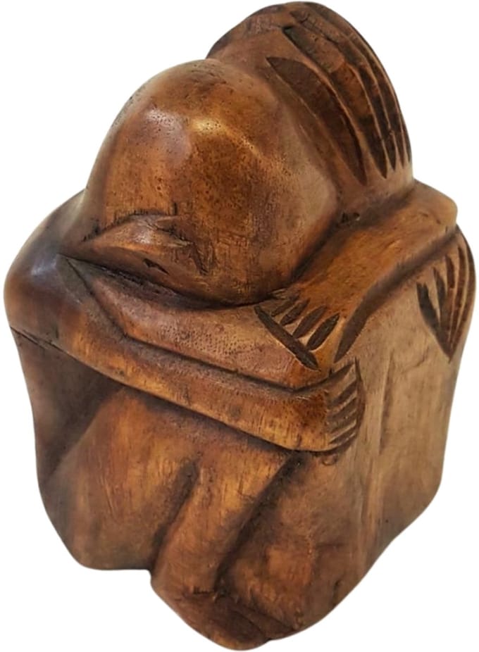 Houten Yoko - vriendschapsbeeld - 11 cm - nr.6